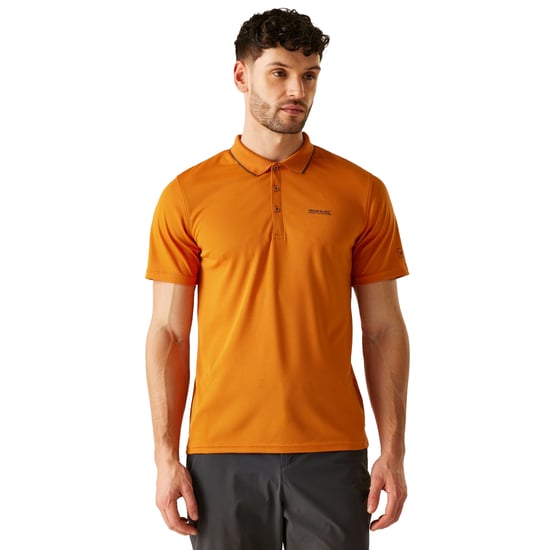 Regatta Heren Maverick V Actief Poloshirt (Vos/Ash) - Image 1