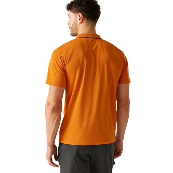 Regatta Heren Maverick V Actief Poloshirt (Vos/Ash) - Image 2