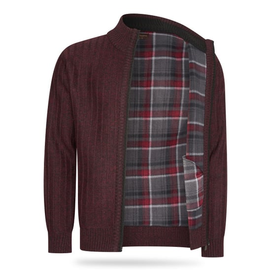 Cappuccino Italia Sweaters Bounded Jacket Burgundy Rood - Image 3