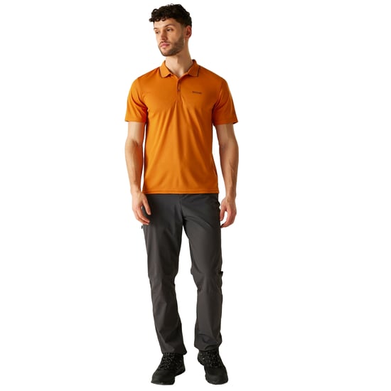 Regatta Heren Maverick V Actief Poloshirt (Vos/Ash) - Image 3