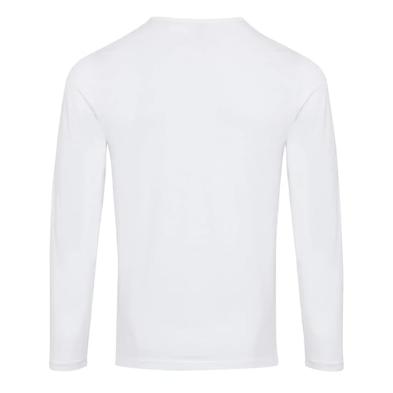Premier Heren Long John met opgerolde mouwen T-Shirt (Wit) - Image 2