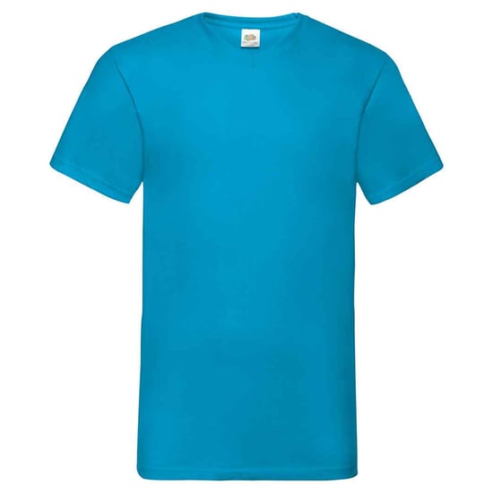 Fruit of the Loom Unisex Adult Waardevol V Hals T-shirt (Azuurblauw) - Image 1