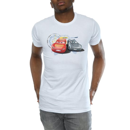 Disney Heren Cars Bliksem Vs Storm T-Shirt (Wit) - Image 3