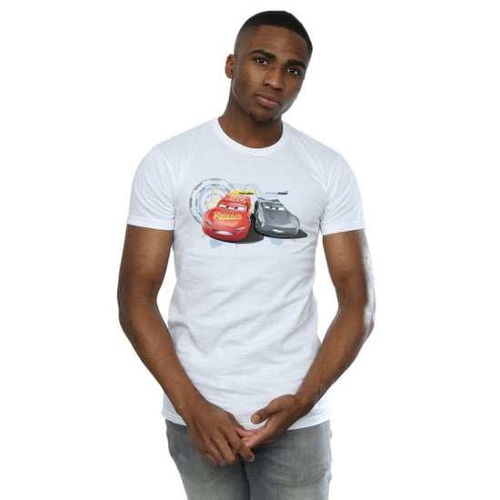 Disney Heren Cars Bliksem Vs Storm T-Shirt (Wit) - Image 5