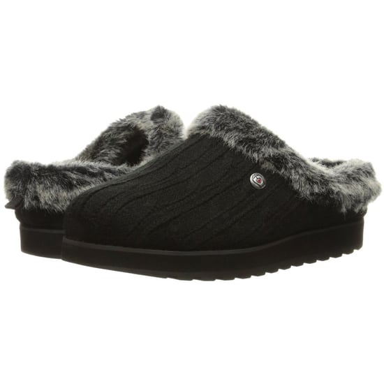Women's Skechers Keepsakes Ice Angel Slippers in Black - Image 2