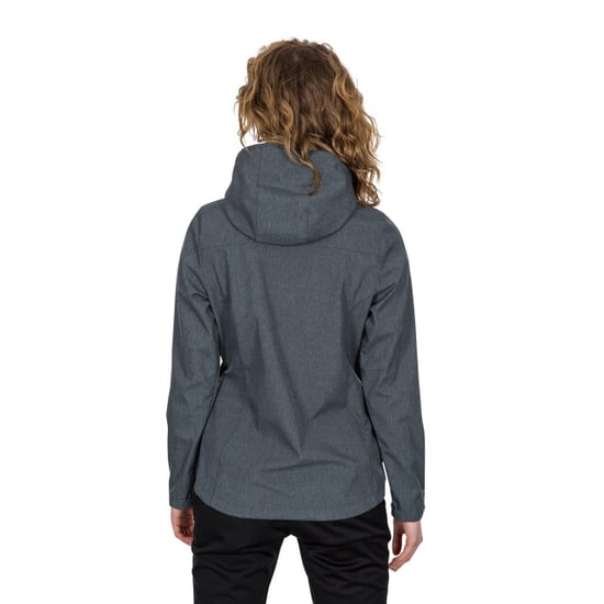 Trespass - Dames Claren II Waterdichte Softshell Jas (Donkergrijs/Blush Mergel) - Image 4