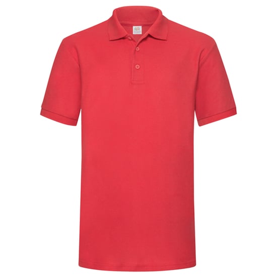 Fruit of the Loom Heren Zwaargewicht Poloshirt (Rood) - Image 1