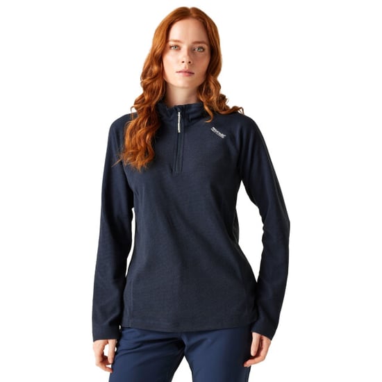 Regatta - Geweldige Outdoor Dames Montes Half Zip Fleece Top (Marine / Zwart) - Image 4