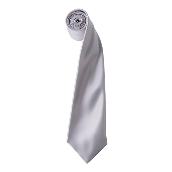 Premier Kleurencollectie Satijnen Stropdas (Zilver) - Image 1