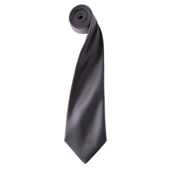 Premier Kleurencollectie Satijnen Stropdas (Donkergrijs) - Image 1