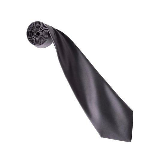 Premier Kleurencollectie Satijnen Stropdas (Donkergrijs) - Image 2