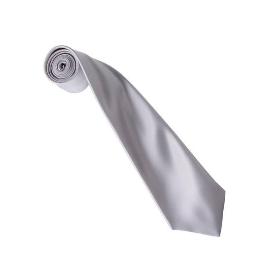 Premier Kleurencollectie Satijnen Stropdas (Zilver) - Image 2