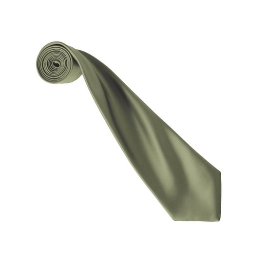 Premier Kleurencollectie Satijnen Stropdas (Olijf) - Image 2