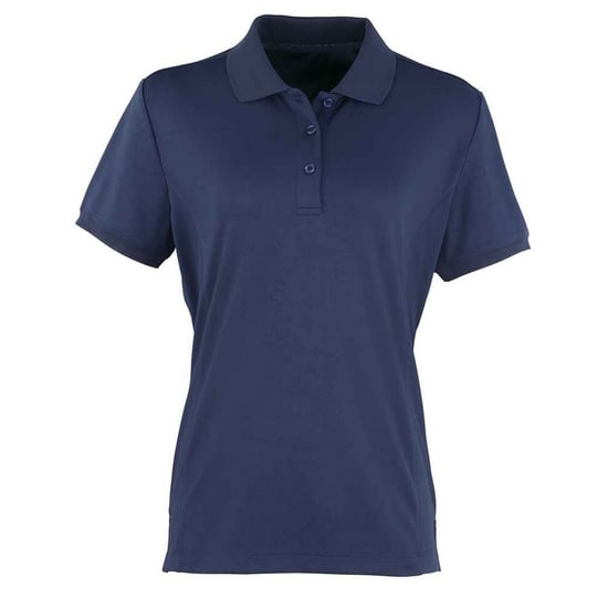 Premier Dames/Dames Coolchecker Poloshirt (Marine) - Image 1