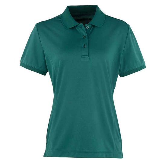 Premier Dames/Dames Coolchecker Poloshirt (Fles groen) - Image 1