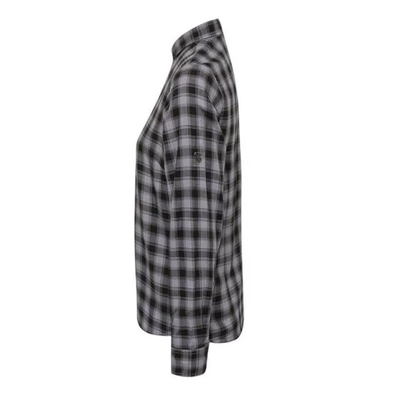 Premier Dames/Dames Mulligan Geruit Katoenen Shirt Met Lange Mouwen (Staal/Coolgrijs) - Image 3