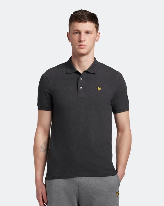 Lyle & Scott Polo SS Plain Polo Shirt Grijs - Image 1