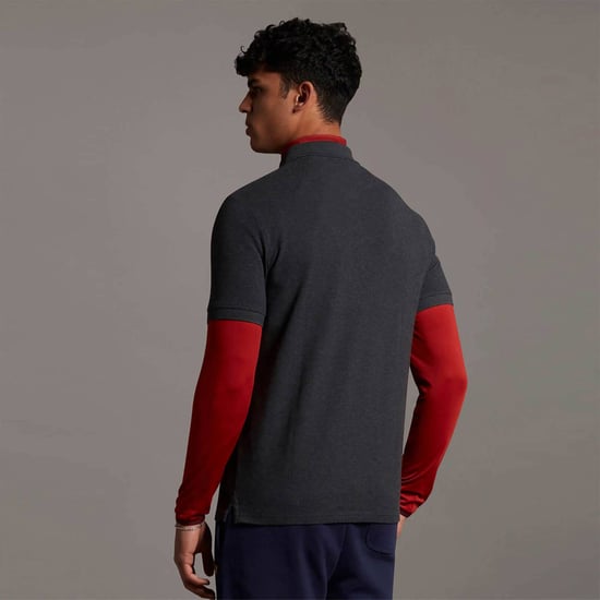 Lyle & Scott Polo SS Plain Polo Shirt Grijs - Image 2
