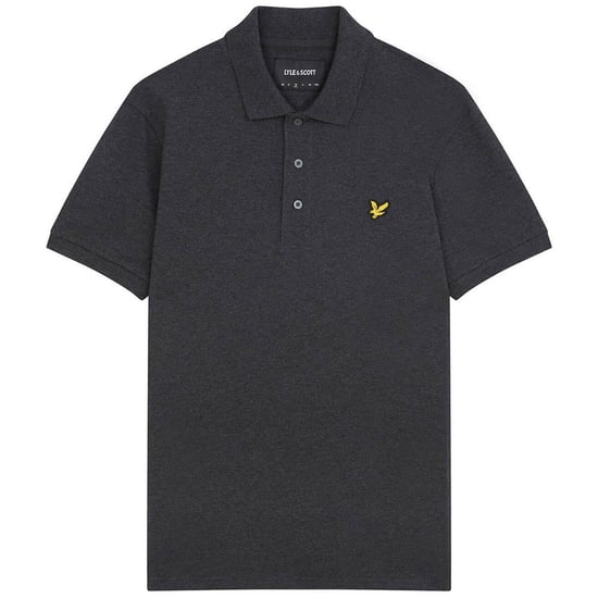 Lyle & Scott Polo SS Plain Polo Shirt Grijs - Image 3