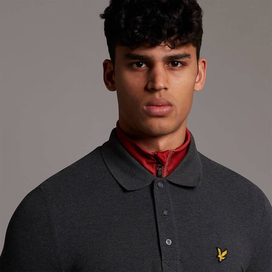 Lyle & Scott Polo SS Plain Polo Shirt Grijs - Image 4