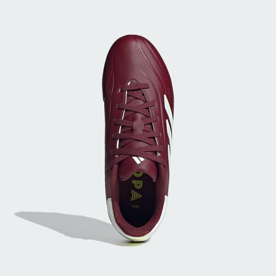 Boy's adidas Junior Copa Pure II League FG Football Boots in red white - Image 2