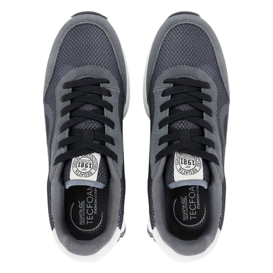 Regatta Heren Marine Heritage Suede Trainers (Zwart/Briar) - Image 5