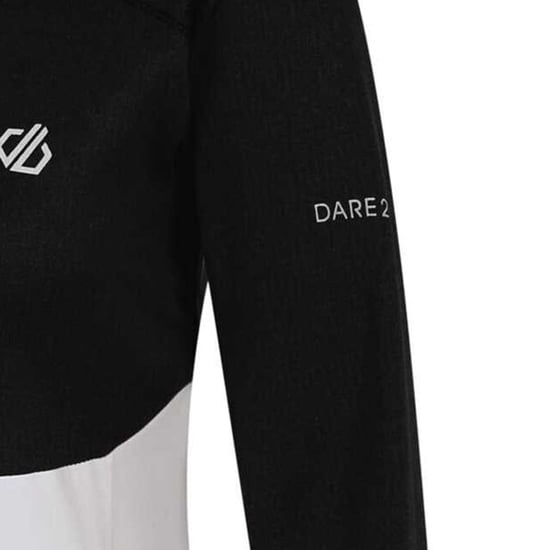 Dare 2B Dames/Dames Convey II Hooded Core Stretch Midlayer (Wit/zwart) - Image 4