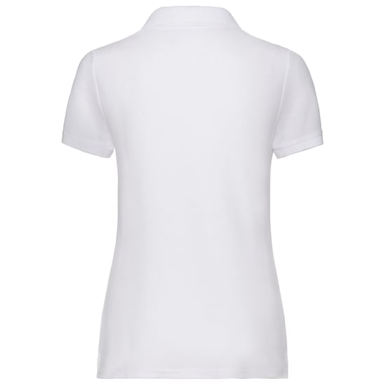 Fruit of the Loom Dames/Dames 65/35 Piqué Poloshirt (Wit) - Image 2