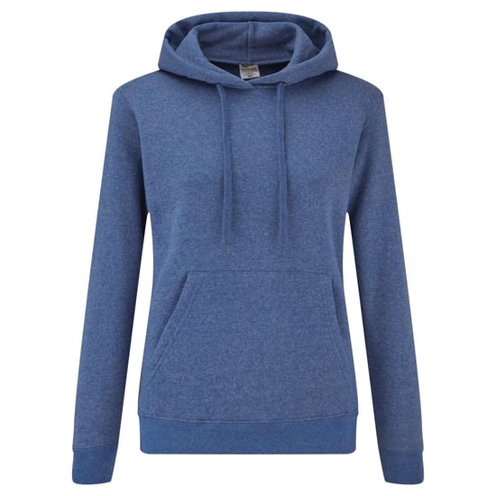 Fruit of the Loom Dames Dame Fit Hooded Sweatshirt / Hoodie (Heide Royal) - Image 1