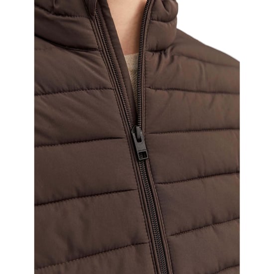 Jack & Jones Jas zomer Recycle Puffer Collar Bruin - Image 2