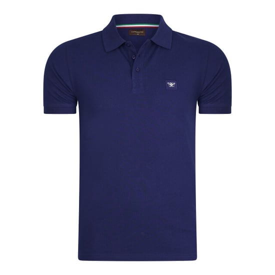 Cappuccino Italia Polo SS Polo Plain Pique Blauw - Image 1