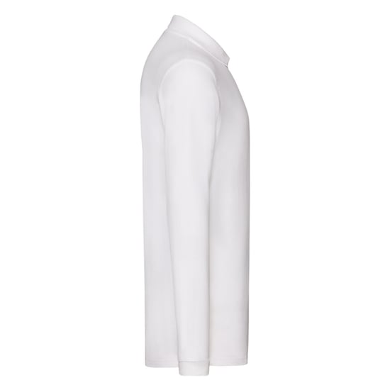 Fruit of the Loom Heren Premium poloshirt met lange mouwen (Wit) - Image 3