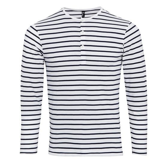 Premier Heren Long John met opgerolde mouwen T-Shirt (Wit/Zwaar) - Image 1