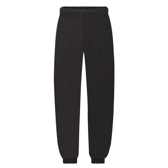 Fruit of the Loom Klassieke joggingbroek met elastische manchet voor kinderen/Kinderen (Zwart) - Image 1