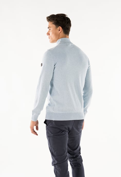 Presly & Sun Trui Jordan Mock Turtle Pullover Blauw - Image 3