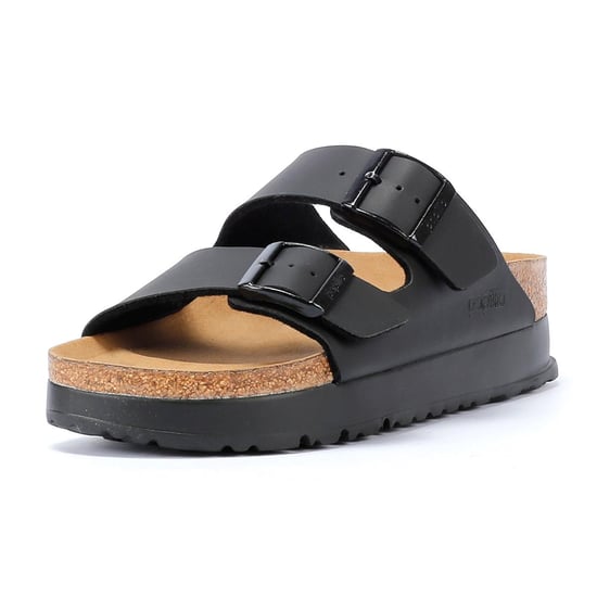 Birkenstock Arizona Flex Platform Dames Zwart Smal Sandalen - Image 3