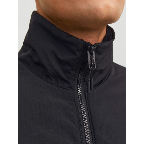 Jack & Jones Outdoorjas Marvin Fleece Jacket Zwart - Image 4