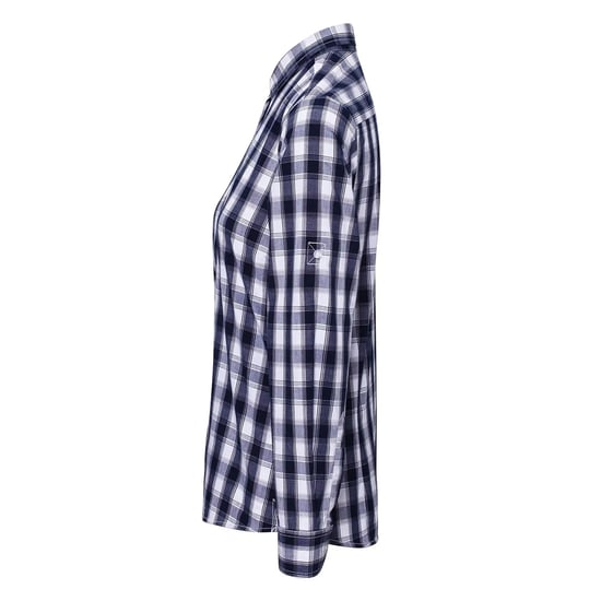 Premier Dames/Dames Mulligan Geruit Katoenen Shirt Met Lange Mouwen (Wit/Zwaar) - Image 3