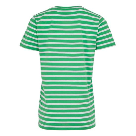 Regatta Dames/Dames Bayletta Gestreept T-shirt (Eilandgroen/Wit) - Image 2