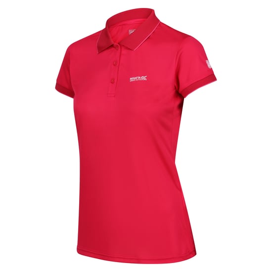 Regatta Dames/dames Remex II Polo Hals T-Shirt (Roze toverdrank Solid) - Image 3