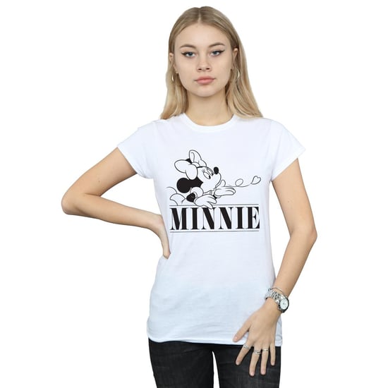 Disney Dames/Dames Minnie Mouse Kus Katoenen T-Shirt (Wit) - Image 2