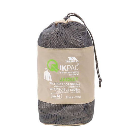 Trespass Volwassenen Unisex Qikpac Packaway Waterdicht Jasje (Havermelk) - Image 3