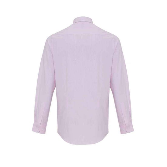Premier Heren Stripe Oxford Overhemd (Wit/Roze) - Image 2