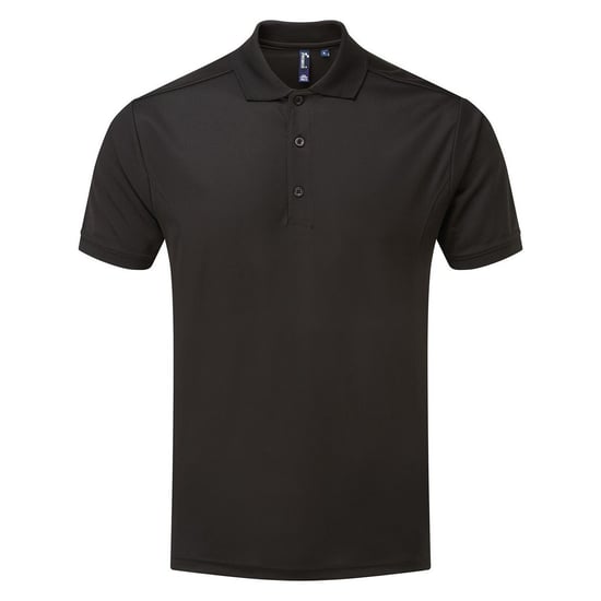Premier Heren Coolchecker Poloshirt (Zwart) - Image 1