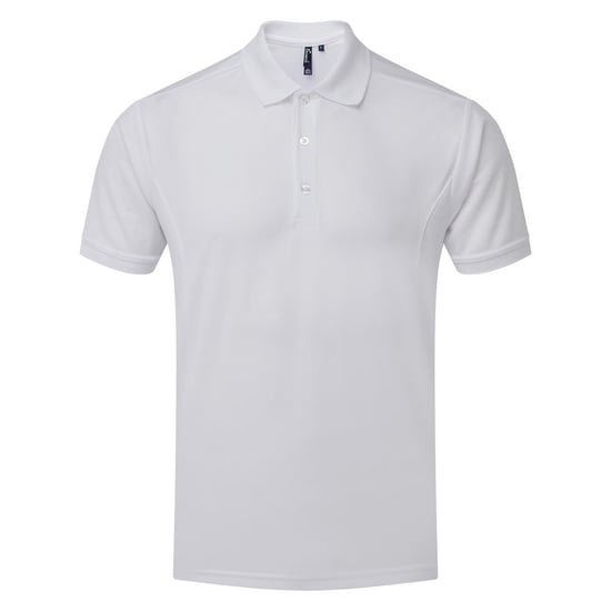 Premier Heren Coolchecker Poloshirt (Wit) - Image 1