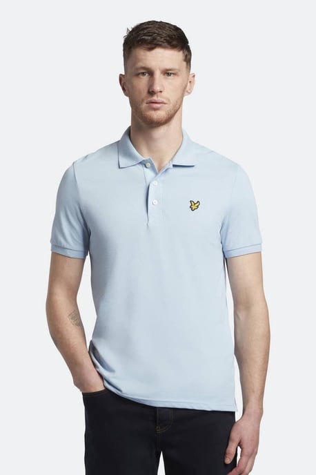 Lyle & Scott Polo SS Plain Polo Shirt Blauw - Image 2
