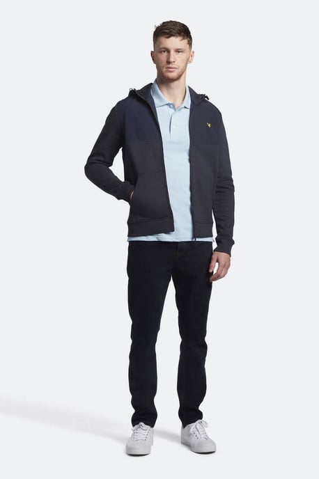 Lyle & Scott Polo SS Plain Polo Shirt Blauw - Image 3