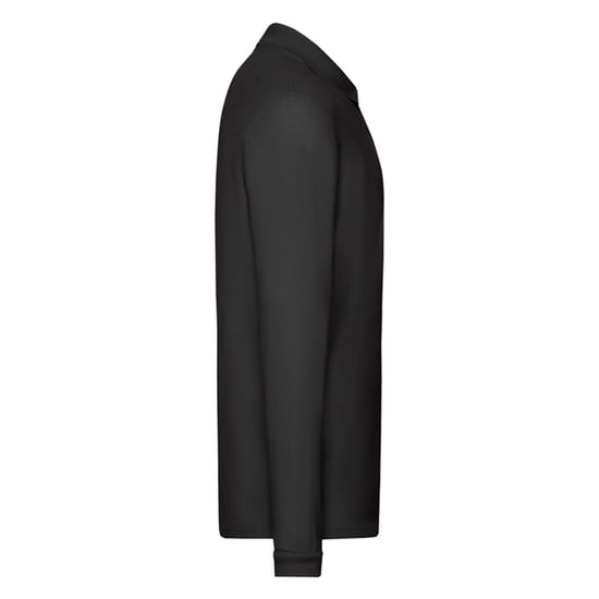 Fruit of the Loom Heren Premium poloshirt met lange mouwen (Zwart) - Image 3