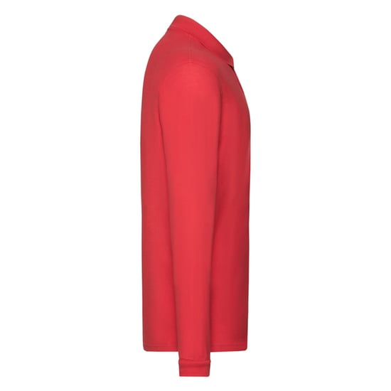 Fruit of the Loom Heren Premium poloshirt met lange mouwen (Rood) - Image 3