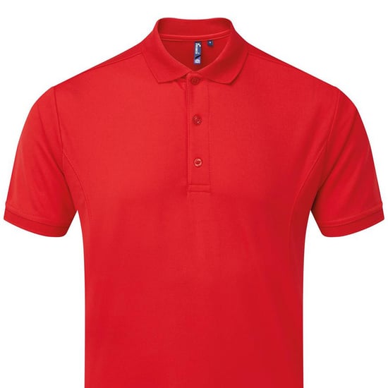 Premier Heren Coolchecker Poloshirt (Rood) - Image 2